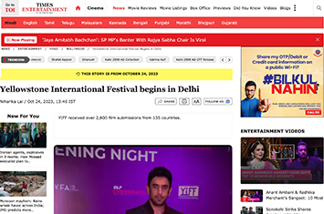 Clipping of the The Times of India article